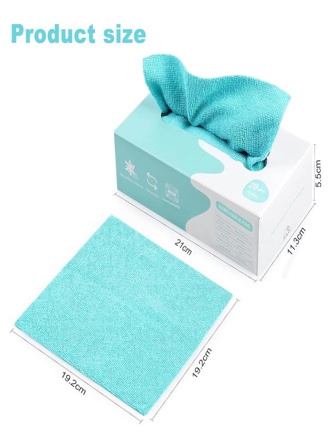 HOMEZE Reusable Magic Cleaning Cloth, Washable Multi-Use Cleaning Wipes for Kitchen, Household,Car & Office,Microfiber Kitchen Paper Towel,Fast-Drying Wipes for Streak-Free Shine Pack of 20 (Set of 1) - Image 2